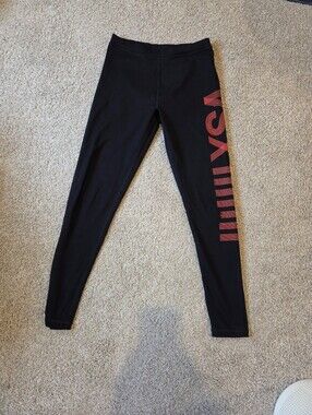 Black And Red Victoria's Secret Sport Leggings
